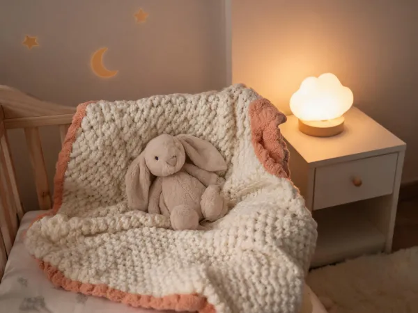 Blanket and lovey bedtime routine