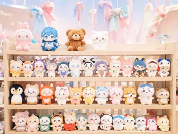 Collectible character plush shelf