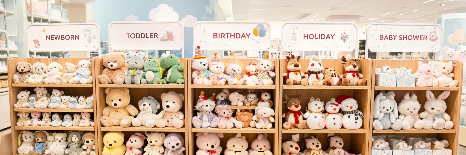 Gund plush gifts arranged by recipient and occasion