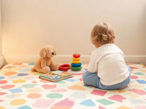 Toddler plush play companion